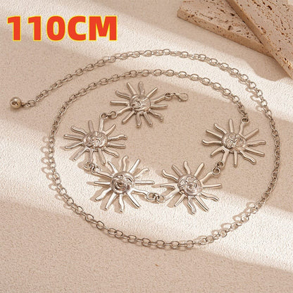 WC04: Pinteresty Waist Chains: Silver Sun