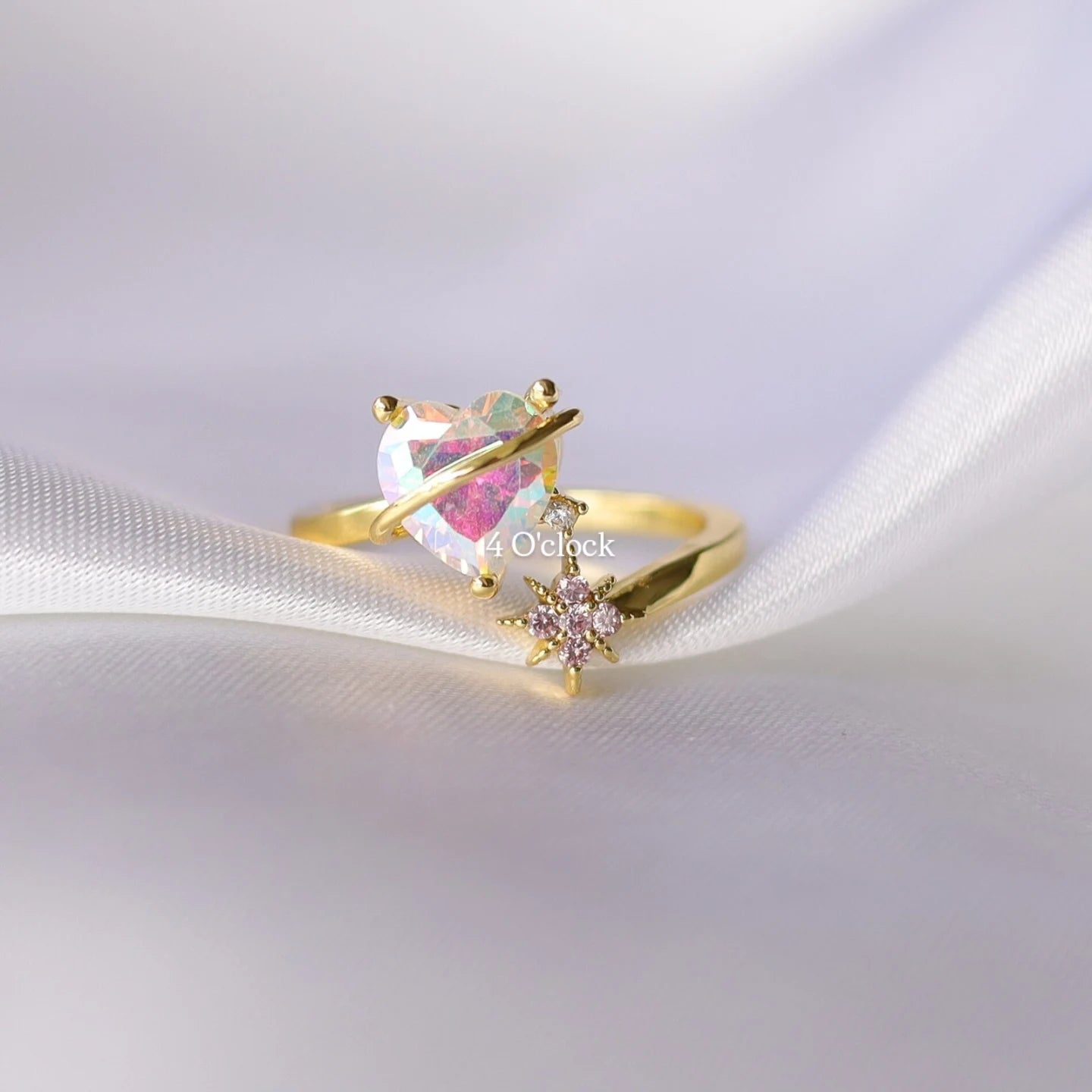 💍R245: Stainless Steel Zircon Minimalistic Finger Ring:  Stardust (1pc) (With Box)✨