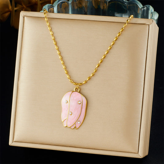 CN49: 18K Gold Plated Premium Stainless Steel Charm Necklace