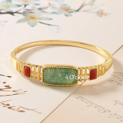 ✨🦢VC176: Vintage Victorian Enamel Bangles : Crimson Grove 🌸🕯️