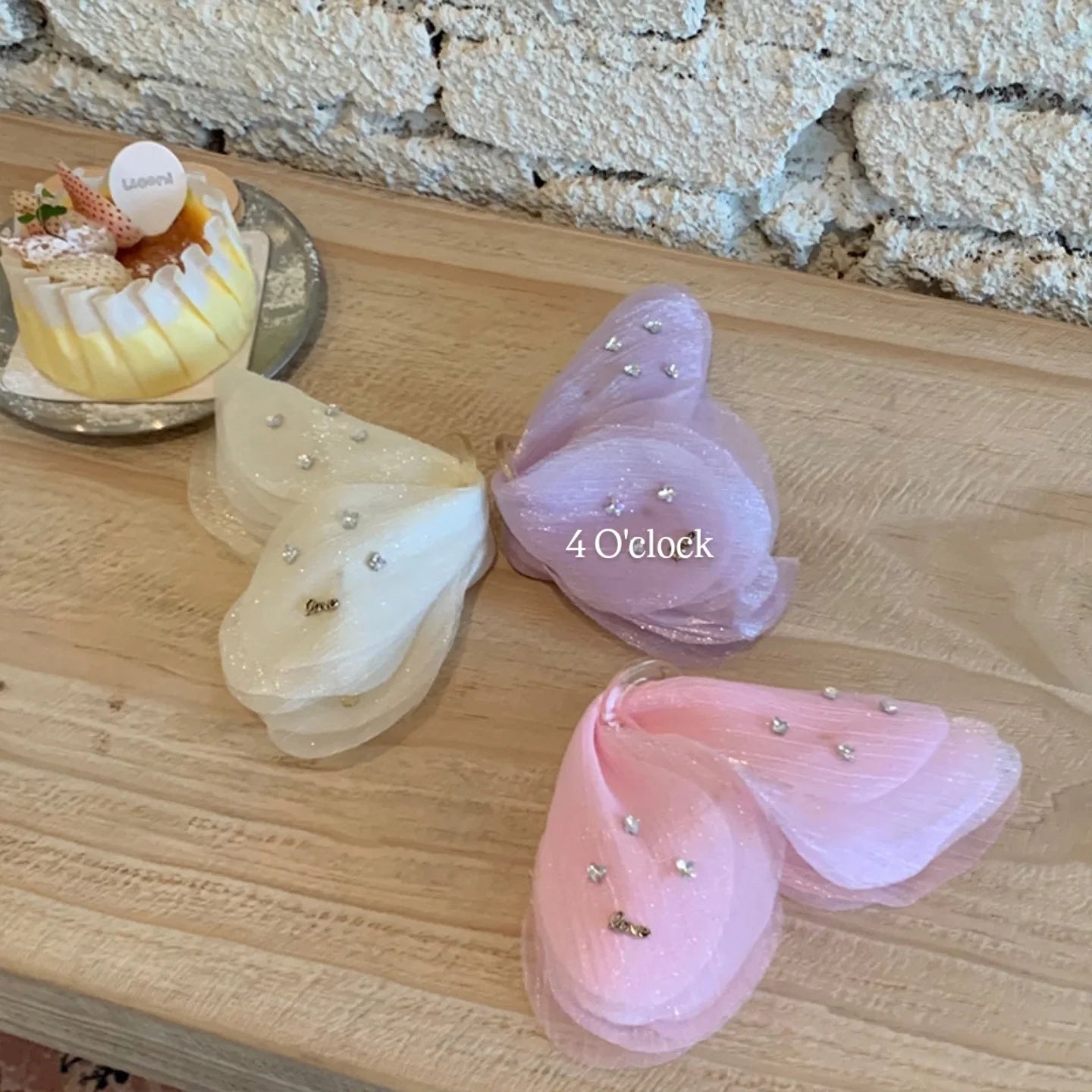 Pinteresty Soft Mesh Butterfly Hair Claws: Light Brown