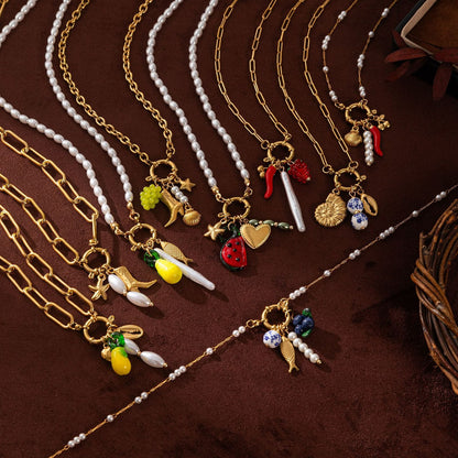 CN60: 18K Gold Plated Premium Stainless Steel Charm Necklace