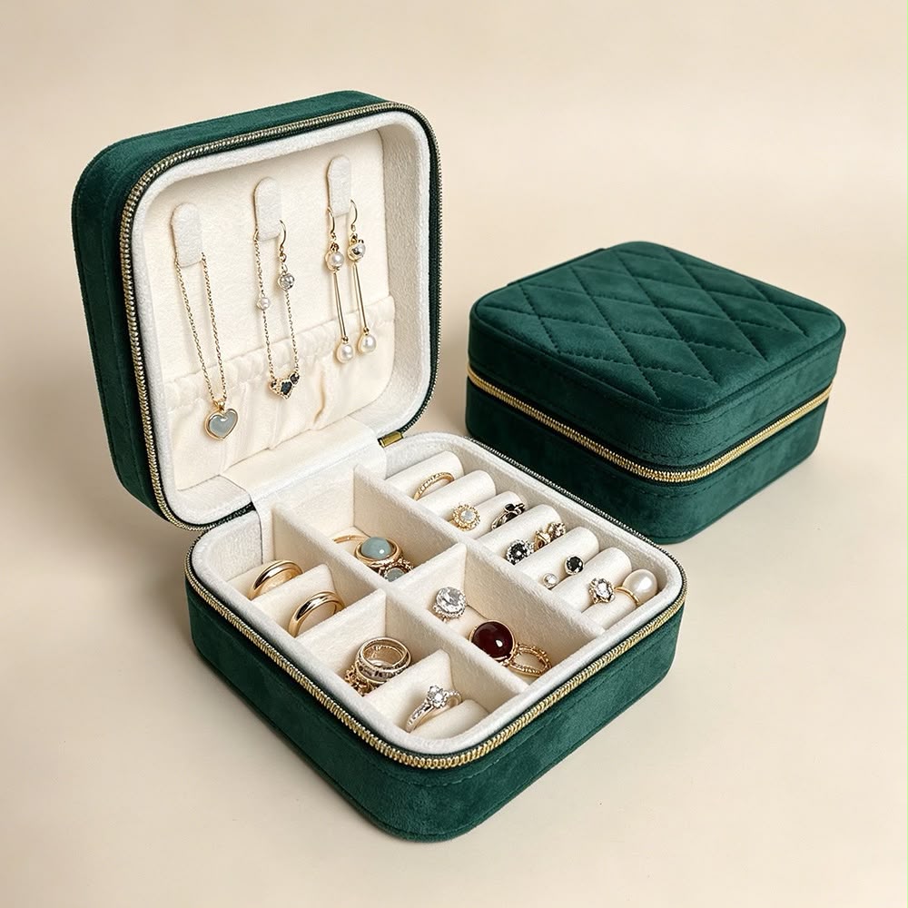 OG21: Small Jewellery Box: Classic Green