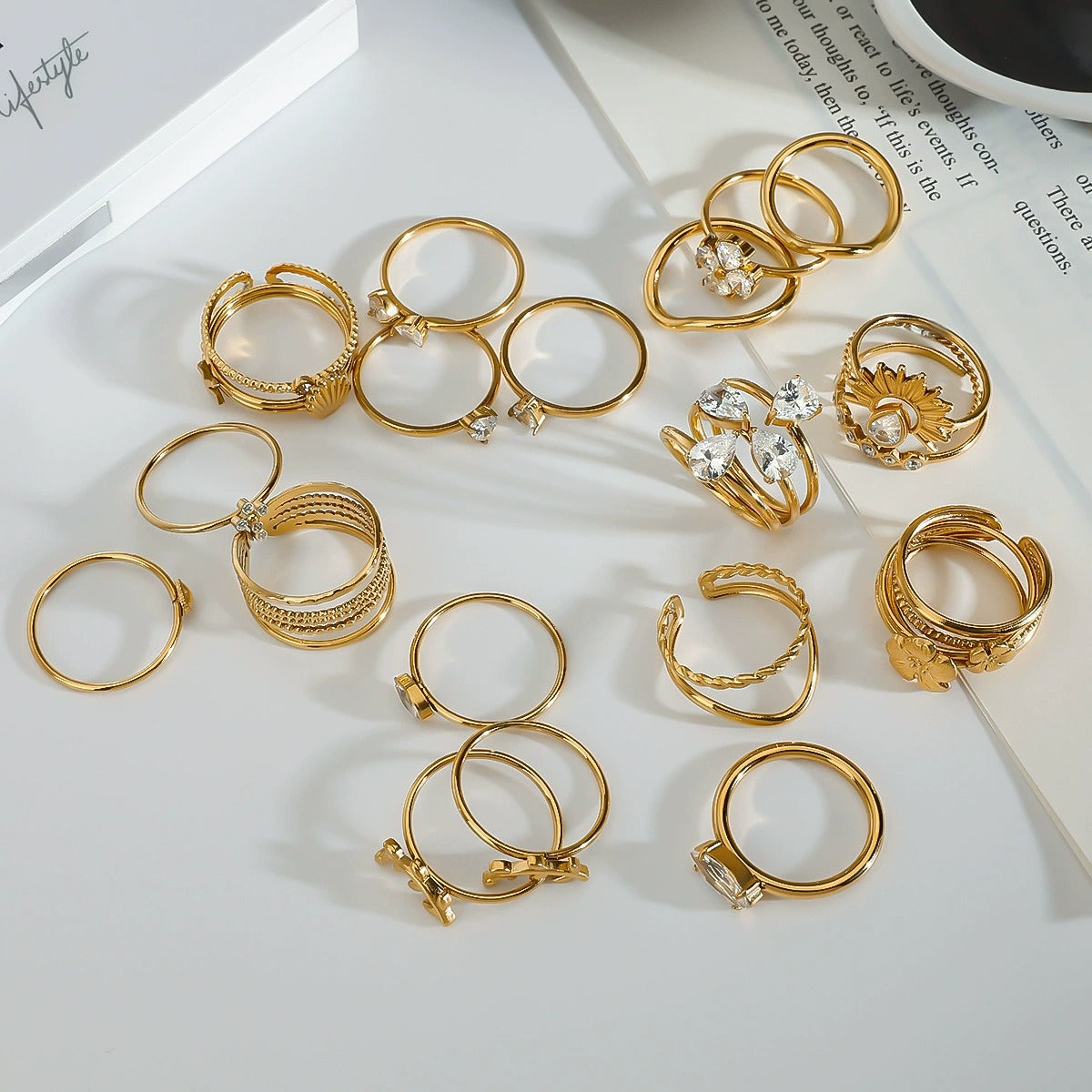 R313: Premium Stainless Steel Finger Ring (3 pcs set)