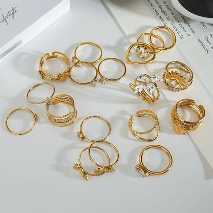 R313: Premium Stainless Steel Finger Ring (3 pcs set)