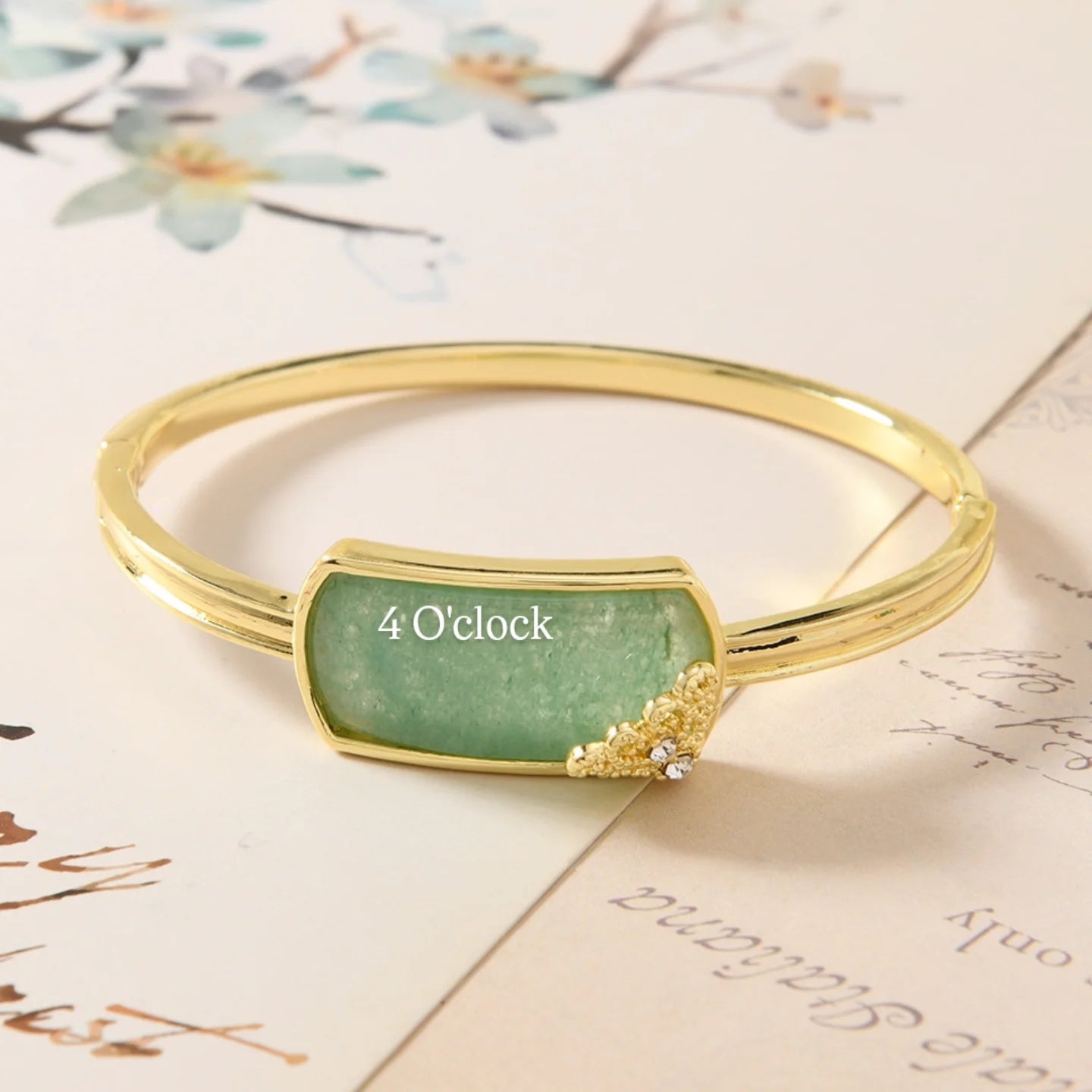 ✨🦢VC177: Vintage Victorian Enamel Bangles : Emerald Dawn 🌸🕯️