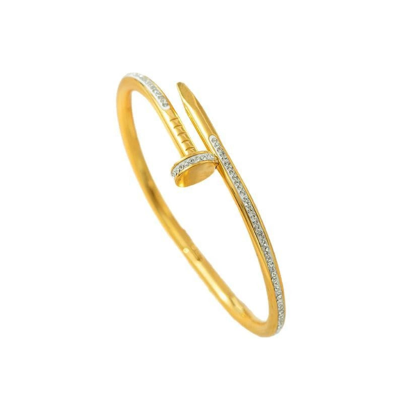 CB39: 18k Gold Plated Premium Stainless Steel Cuff Bangles: Isabella