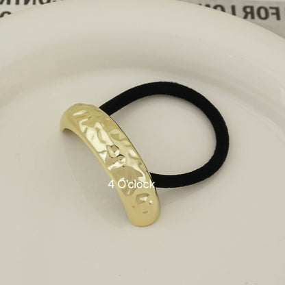 Pinteresty Chunky Hairband: Single Layer Pleated Gold