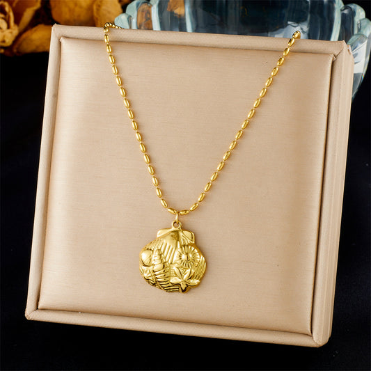 CN22: 18K Gold Plated Premium Stainless Steel Charm Necklace