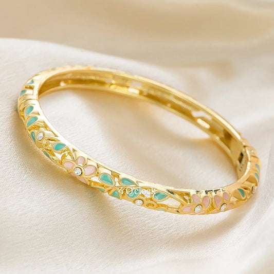 ✨🦢VC133: Vintage Victorian Enamel Bangles : Ocean Bliss 🌸🕯️