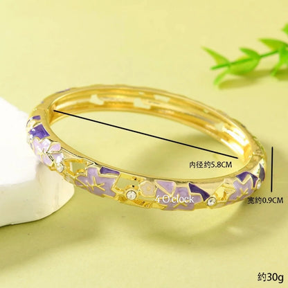 ✨🦢VC173: Vintage Victorian Enamel Bangles : Lilac Dream 🌸🕯️