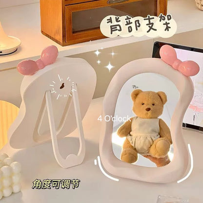 M19: Irregular Shaped Bow Mirror: Off-white