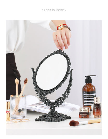 M25: Vintage Mirror: Vintage Oval: Black