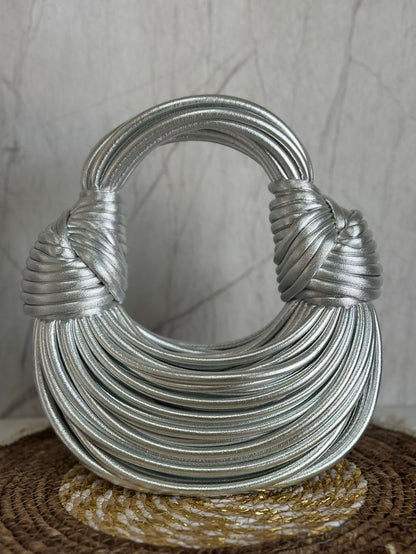Double Knot Bag: Silver