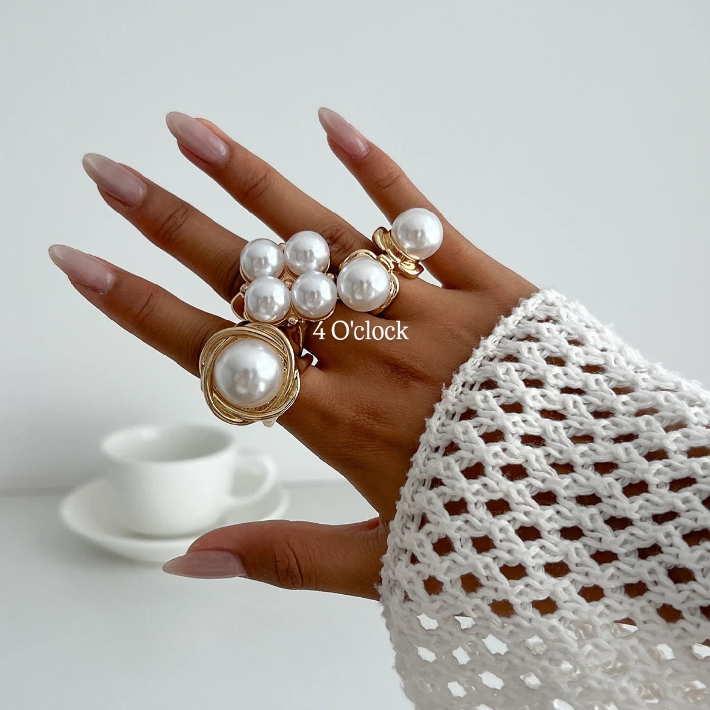 ✨RS85: Maximalistic Finger Ring Sets (Golden) - 3pcs (Adjustable-Non adjustable mixed sizes)