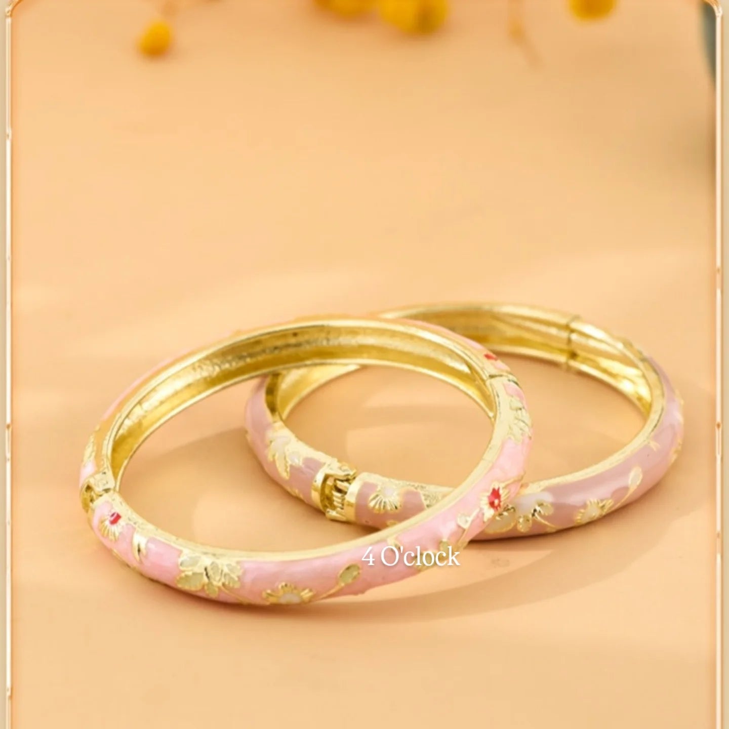 ✨🦢VC118: Vintage Victorian Enamel Bangles : Meadow Soul  🌸🕯️