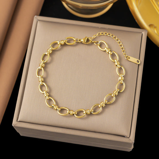 B93: 18k Gold Plated Stainless Steel Minimalist Bracelet