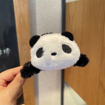 Plushy Panda Hairclaws: Black