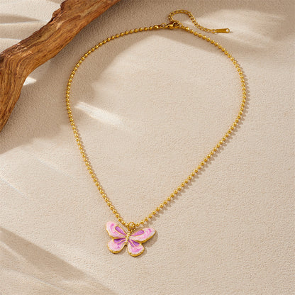 CN47: 18K Gold Plated Premium Stainless Steel Charm Necklace