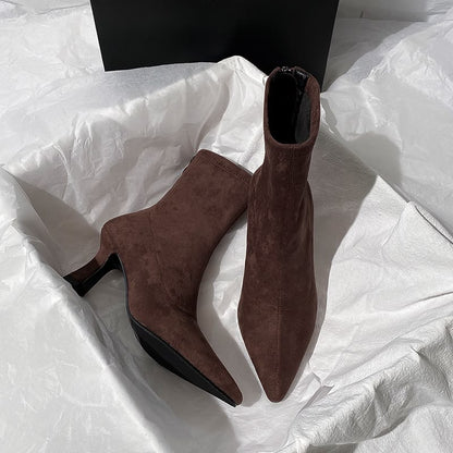 Seude Ankle Boots: Black, Dark Brown (PRE ORDER ONLY)