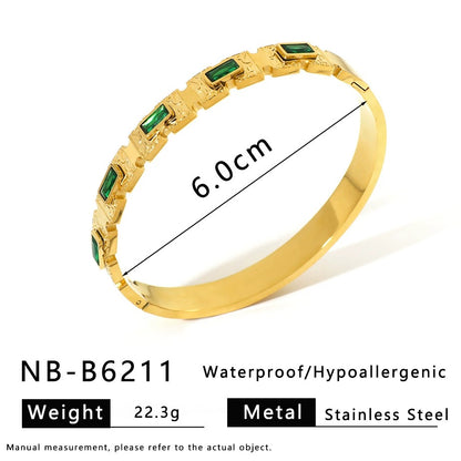 CB19: 18k Gold Plated Premium Stainless Steel Cuff Bangles