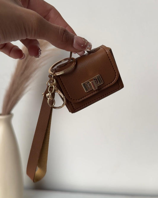 Mini Bag Charm: Brown