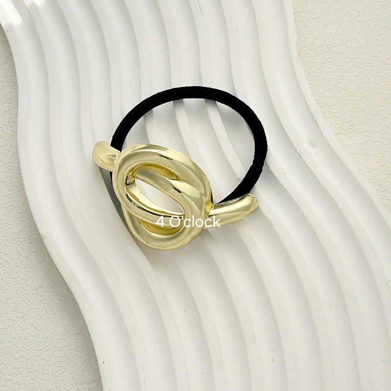 Pinteresty Chunky Hairband: Knotted Gold
